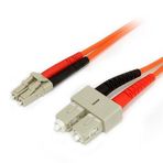 BIFO 1 m MM SC-LC 50/125µ LSZH Duplex OM3 Fiber Optik Patch Kablo