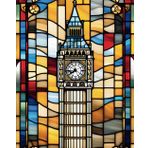 Big Ben glass style notebook | 8x10 lined 100 pages | love London souvenir London journal notepad | get it done notebook