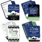 Big Dot of Happiness Kentucky Horse Derby - 4 At Yarışı Parti Oyunu - Her Biri 10 Kart - Gamerific Bundle