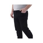 Big Jeans Siyah Klasik Fit Büyük Beden Yüksek Bel Boru Paça Erkek Kot Pantolon Siyah