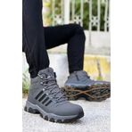 Big King Füme Çizgili Kauçuk Unisex Trekking Bot füme 43
