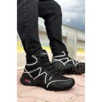 Big King Siyah Beyaz Outdoor Trekking Erkek Bot - Siyah - Beyaz