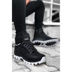 BIG KING Siyah Beyaz Su Geçirmez Outdoor Trekking Bot Yüksek Topuklu ile Rahat Taban