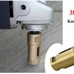 Big Master MERMER GRANİT FAYANS TAŞ BETON DELME UCU PANÇ ELMAS KAROT Profesyonel SARI PANC 38mm