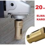 Big Master Mermer Granit Panç M14 Fayans Beton Pancı 20mm Sarı Elmas Delme ucu