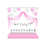 Big Party Meri Meri Prenses Asma Süs 10 Parça 2.8 Metre Ve Meri Meri Prenses Kürdan Set