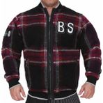 Big Sam Bordo Kışlık Yün Pilot Ceket Mont Big Sam 4067 - 3XL