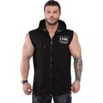Big Sam Kapşonlu Fermuarlı Kolsuz Spor Yelek Big Sam 3621 - XL - Siyah