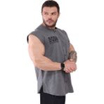 Big Sam Oldschool Bodybuilding Kolsuz Gömlek Antrasit 5044 - 3XL