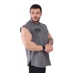 Big Sam Oldschool Bodybuilding Kolsuz Gömlek Antrasit 5044
