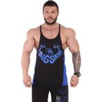 Big Sam Spor Atlet Ince Askılı Tank Top Big Sam 2256 - 3XL - Siyah - Mavi