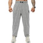 BIG SAM SPORTSWEAR COMPANY Cepli Bol Erkek Eşofman Altı, Oldschool Bol Kesim Spor Salonu Pantolonu, Black Pattern, S