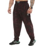 BIG SAM SPORTSWEAR COMPANY Cepli Erkek Bol Eşofman Altı, Oldschool Bol Kesim Spor Salonu Pantolonu, Kırmızı-siyah, L