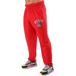 BIG SAM SPORTSWEAR COMPANY Cepli Erkek Eşofman Altı, Aktif Giyim Rahat Tasarım Spor Salonu Egzersiz Yaşam Tarzı Bol Pantolon, Red, L