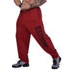BIG SAM SPORTSWEAR COMPANY Erkek Cepli Bol Eşofman Altı, Oldschool Bol Kesim Spor Salonu Pantolonu, Bordo, 3X-Large
