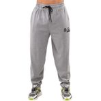 BIG SAM SPORTSWEAR COMPANY Erkek Cepli Bol Eşofman Altı, Oldschool Bol Kesim Spor Salonu Pantolonu, Gri Basic, 3XL