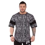 BIG SAM SPORTSWEAR COMPANY Erkek Tişört Büyük Beden | Vücut Geliştirme ve Fitness Antrenman Rag Üst, Pamuk Aktif Giyim Gömlek, Beyaz, S