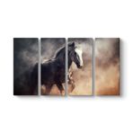 Big Shire Atı Tablosu 129 x 70-4 Parçalı