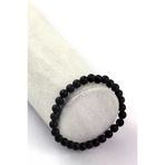 Big Shopia BS-ABDT-YB-00654 Mat Oniks Doğal Taş Bileklik 6Mm Küre Kesim
