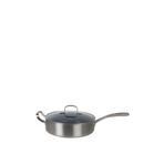 Bigatti Mare Collection Çift Kulplu Gri Derin Çelik Tava 24 cm