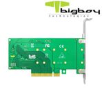 Bigboy BTC-M2G4X2 PCIe Gen 4.0 x4 PCIe 4.0 x8 2xM.2 NVMe Çevirici Ünite