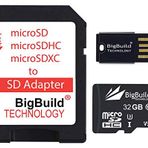 BigBuild Technology 32 GB ultra hızlı microSD hafıza kartı 100 MB/s Sony Xperia L1, L2, L3 Mobile, Sınıf 10 U3 V30 için