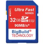 BigBuild Technology Sony a6700, a7C II, a7CR, a9 III Kameralar için 32 GB SDHC Hafıza Kartı