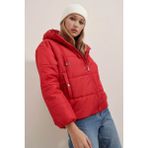 Bigdart 5117 Kırmızı Kadın Mont