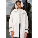 Bigdart 5206 Kadın Oversize Peluş Mont - Taba