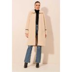 Bigdart 9125 Uzun Peluş Kaban - Krem - S - M