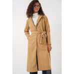 Bigdart By Serco Erkek Klasik Kaban %100 Polyester Kumaş Yakalı Siyah Regular Fit - Hardal - 38