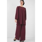 Bigdart Kadın Ayrobin Tunik Pantolon Takım Y.bordo %95 Polyester - 38 - Çok Renkli