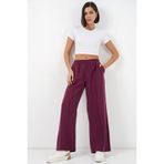 Bigdart Kadın Beli Lastikli Bol Paça Pantolon 30087 - Bordo