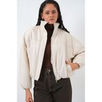 Bigdart Kadın Oversize Bomber Şişme Mont 5124 - Ekru