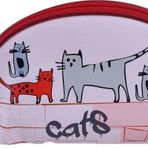 Biggdesign Cats Deri Makyaj Çantası