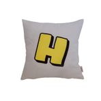 Biggdesign Home Sarı Beyaz 4 Lü Sarı Beyaz Yastık Kılıfı