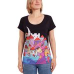 Biggdesign Owl and City Kadın T-Shirt