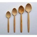 BiGift Şimşir Kaşık Seti, 4 Boy Şimşir Kaşık Takımı, Tahta Kaşık, Ahşap Kaşık