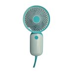 Bigmate YM88151 Taşınabilir Serinletici Şarjlı Mavi Tek Kademeli Hız Ayarı Mini El Fanı Vantilatör