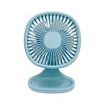 Bigmate YM88192A Mavi Mini Masa Fanı Taşınabilir Serinletici Şarjlı 3 Kademeli Hız Ayarı Vantilatör