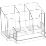 Bigpoint 1 Adet Şeffaf Kalemlik 15 x 11 x 9.5 cm Ofis İçin Pratik Düzenleyici