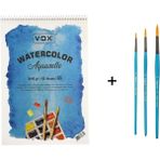 Bigpoint 111 Serisi Sulu Boya Fırça Seti ve Vox Defter A5 315GR - Karışık-Çok Renkli - standart