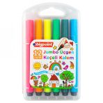 Bigpoint 12 Adet Jumbo Üçgen Keçeli Kalem 12'li Set (plastik Kutulu) BP909-1212
