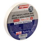 Bigpoint 19 mm 5 mt Çift Taraflı Köpük Bant