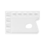 Bigpoint 24x16 cm Plastik Yağlı Guaj Akrilik Sanatsal Godeli Palet