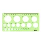 Bigpoint 3-40 mm 22 Farklı Daire 18 cm Daire Şablonu Cetvel