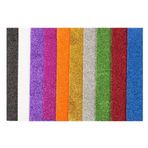 Bigpoint 35x50 cm Karışık 10 Renk Simli Yapışkanlı Eva