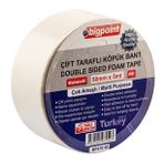 Bigpoint 4 Adet 50mm x5m Çift Taraflı Köpük Bant