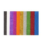 Bigpoint 50x70 cm Karışık 10 Renk Simli Yapışkanlı Eva
