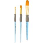 Bigpoint 512 Serisi Sentetik Kıl Akrilik Sap Kedi Dili Fırça No 2 - 4 - 6 (3 Lü Set) 1 Takım